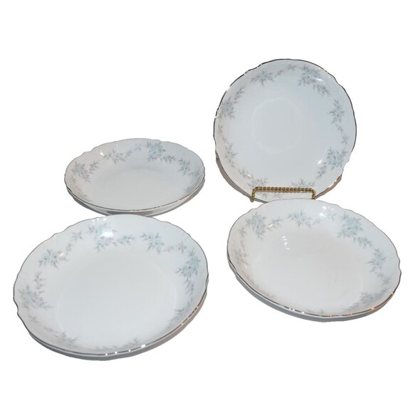 Vtg Mikasa Japan 9289 Barbizon Set Of 4 Soup salad Bowls 7 5/8" Floral - Picture 1 of 10